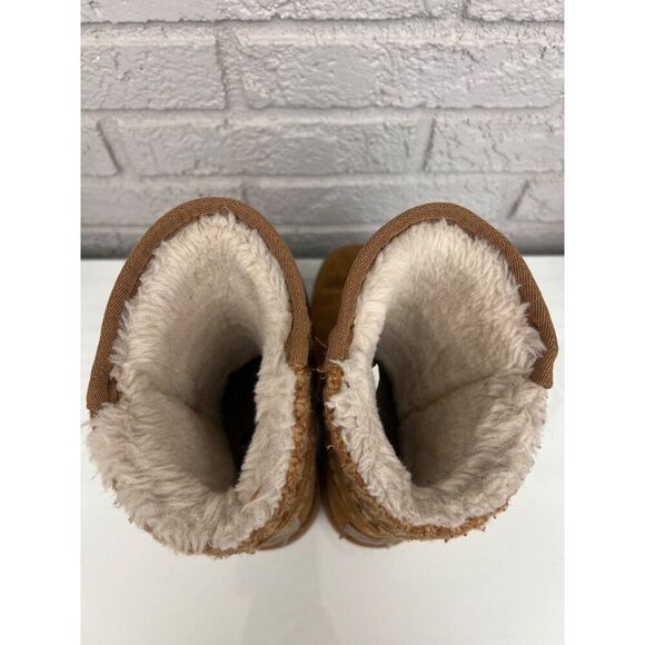 Dream Pairs Sweaty-Buckle-K Girls Faux Fur Lined Winter Boots Size 3 - Picture 6 of 9